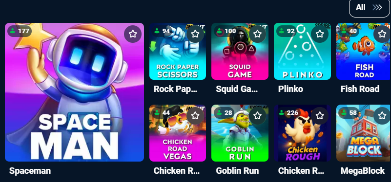 Bonobo Casino games